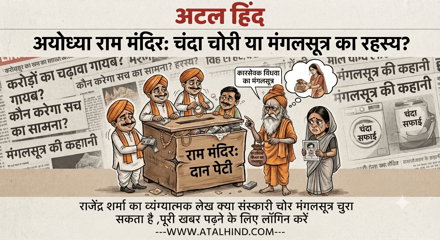 राजेंद्र शर्मा का व्यंग्यात्मक लेख क्या संस्कारी चोर मंगलसूत्र चुरा सकता है राजेंद्र शर्मा का व्यंग्यात्मक लेख क्या संस्कारी चोर मंगलसूत्र चुरा सकता है